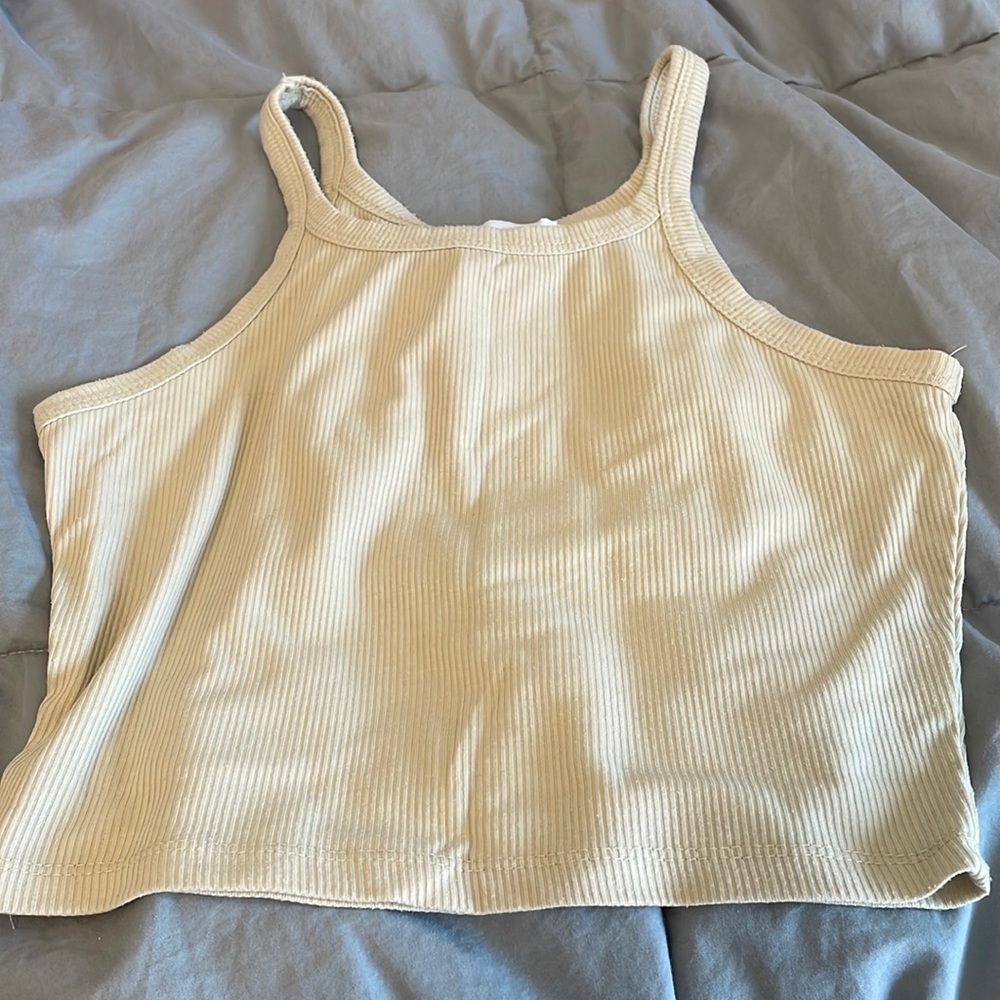 Cream colored tank top